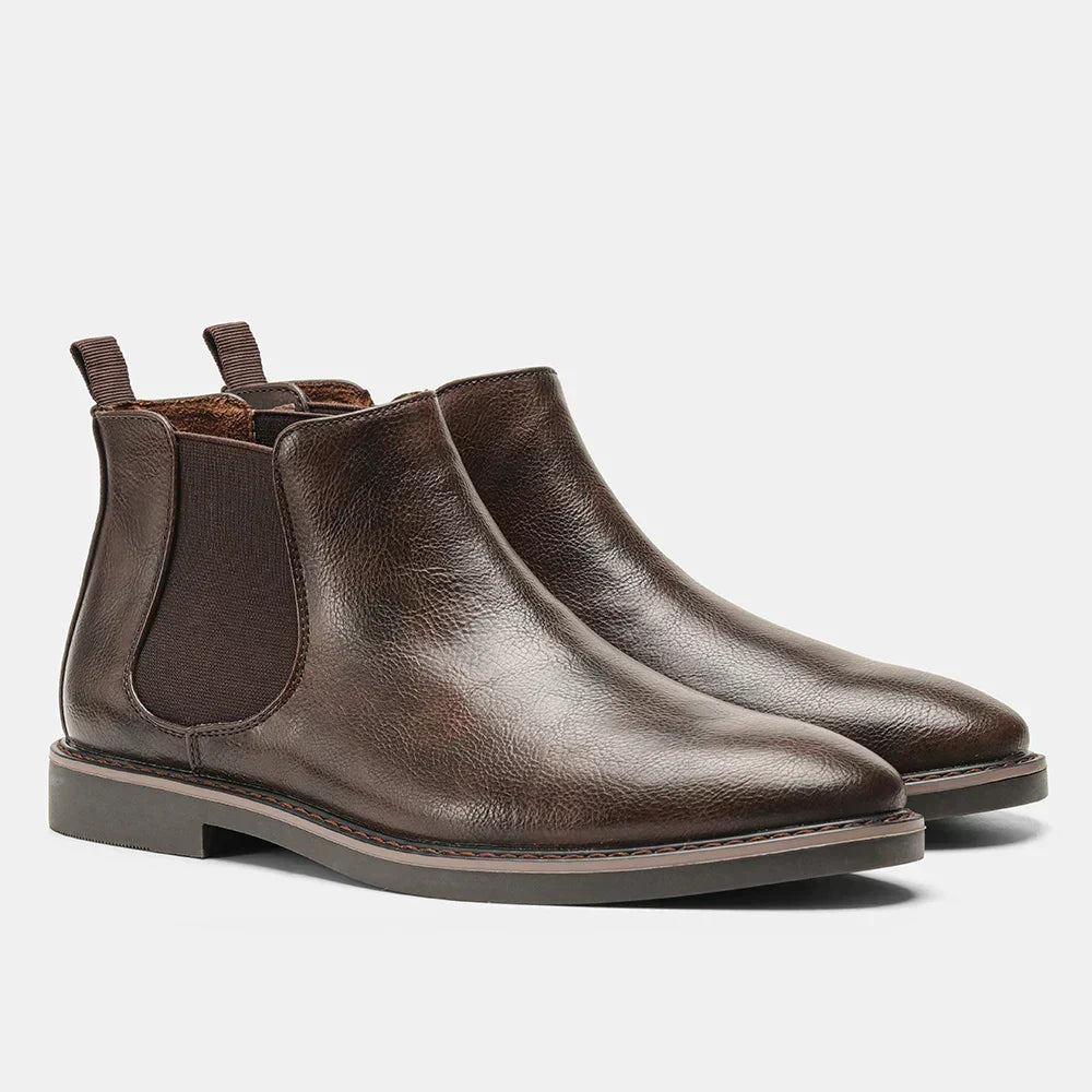 Men’s Waterproof Chelsea Boots with Elastic Side Panels